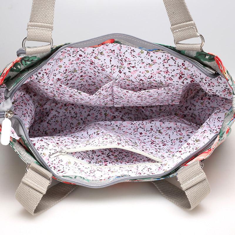 Printed canvas crossbody bag, view 8 - MRSLM