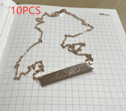 horizontal bar pendant necklace, view 13 - MRSLM