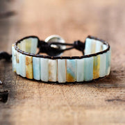 hand-woven leather bracelet, view 2 - MRSLM