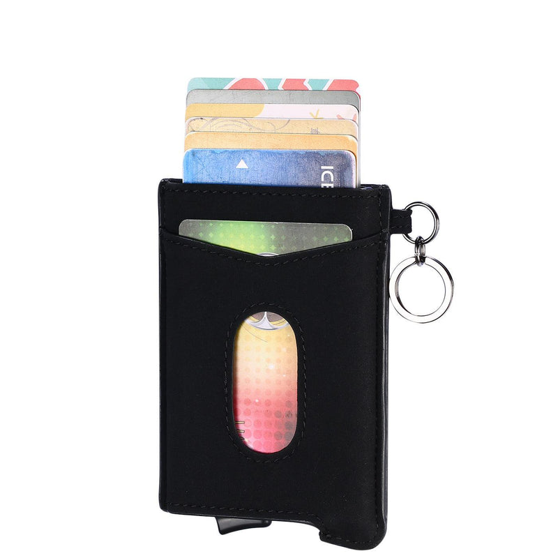 Leather elastic band card holder, view 2 - MRSLM