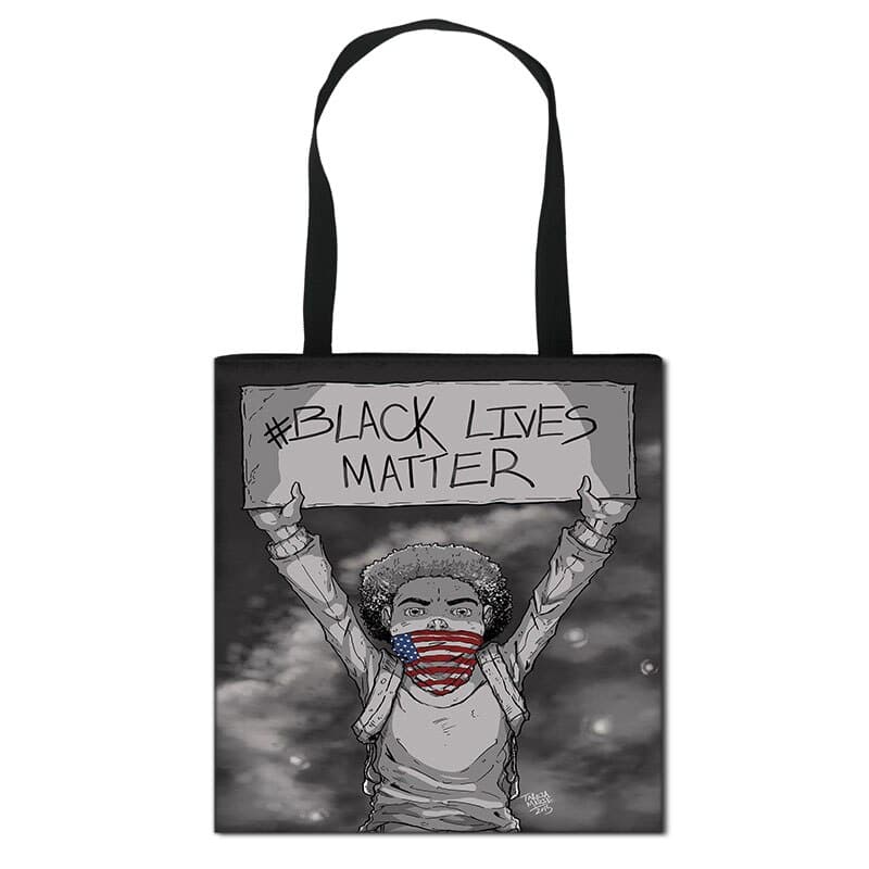 printed canvas shoulder bag, view 10 - MRSLM