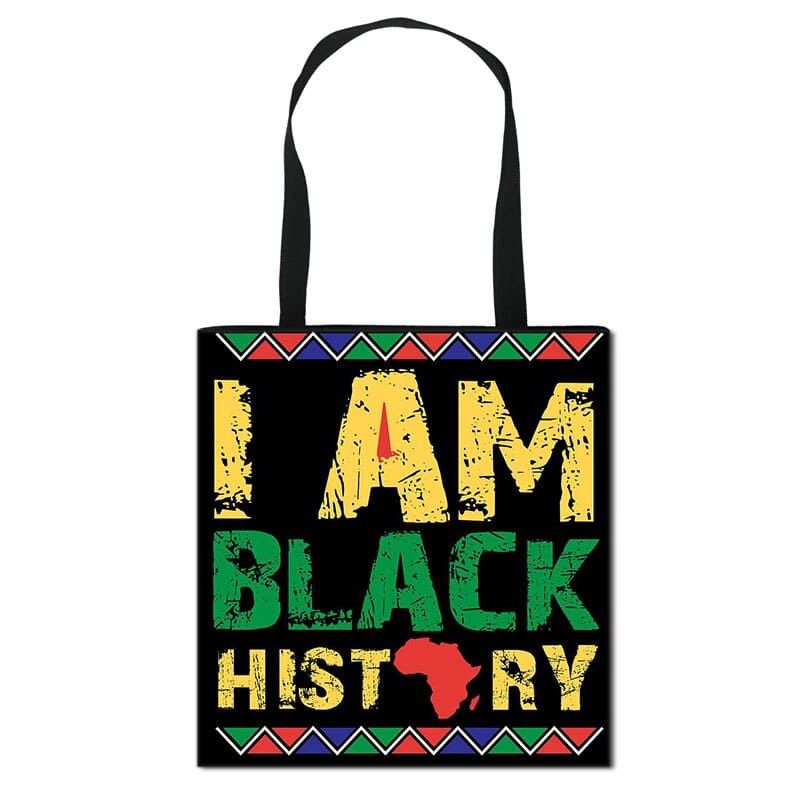 Black Lives Matter Printed Canvas Shoulder Bag