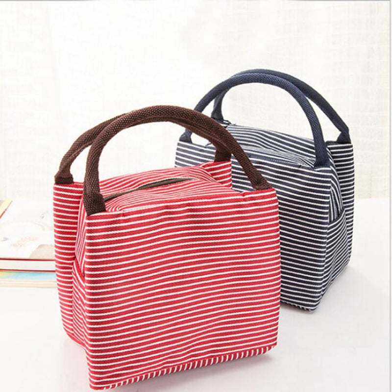 striped lunch bag, view 7 - MRSLM