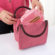 striped lunch bag, view 8 - MRSLM