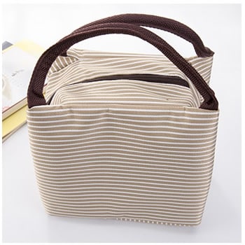 striped lunch bag, view 4 - MRSLM
