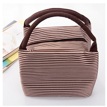 striped lunch bag, view 5 - MRSLM