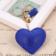 heart shaped crystal keychain, view 24 - MRSLM