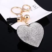 heart shaped crystal keychain, view 20 - MRSLM