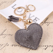 heart shaped crystal keychain, view 22 - MRSLM