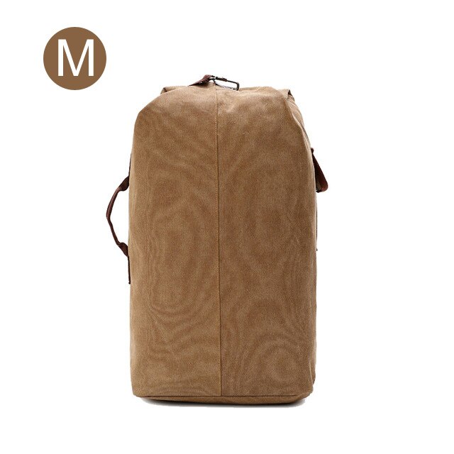 men's canvas travel backpack, view 3 - MRSLM