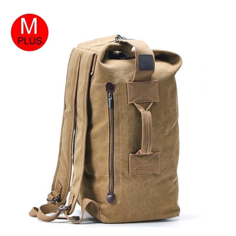 men's canvas travel backpack, view 4 - MRSLM