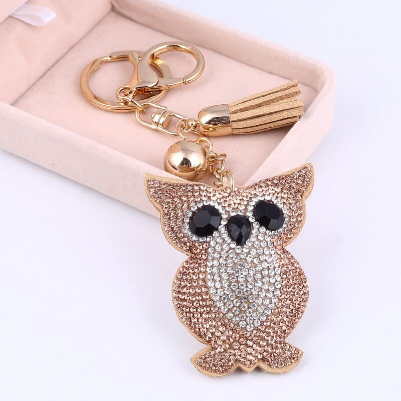 heart shaped crystal keychain, view 8 - MRSLM