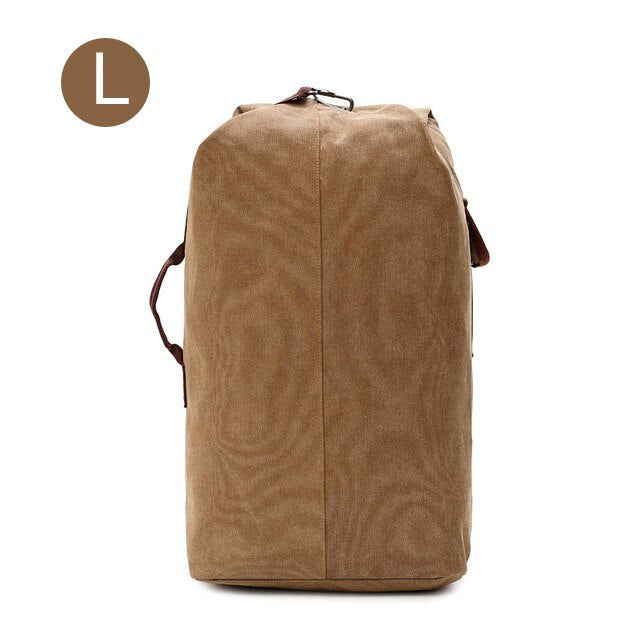 men's canvas travel backpack, view 5 - MRSLM