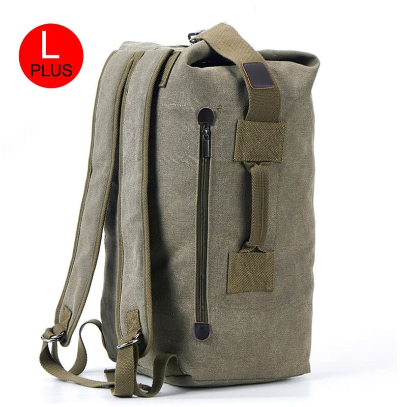 men's canvas travel backpack, view 7 - MRSLM