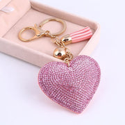 heart shaped crystal keychain, view 12 - MRSLM