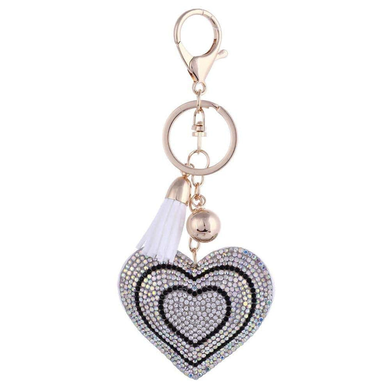 heart shaped crystal keychain, view 13 - MRSLM