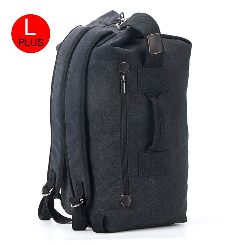 men's canvas travel backpack, view 9 - MRSLM