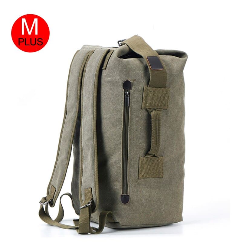 men's canvas travel backpack, view 13 - MRSLM