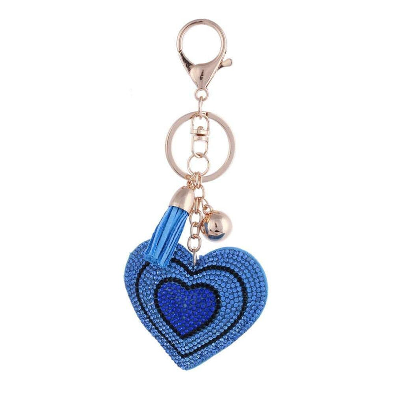heart shaped crystal keychain, view 17 - MRSLM