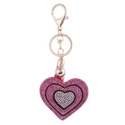heart shaped crystal keychain, view 18 - MRSLM