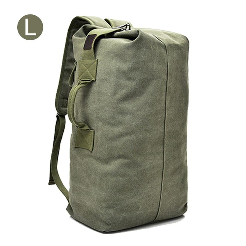 men's canvas travel backpack, view 17 - MRSLM