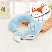 Fox shaped plush travel pillow, view 5 - MRSLM