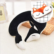 Fox shaped plush travel pillow, view 6 - MRSLM
