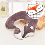 Fox shaped plush travel pillow, view 12 - MRSLM
