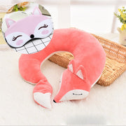 Fox shaped plush travel pillow, view 14 - MRSLM
