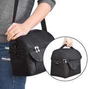 solid color insulated lunch bag with pockets, view 13 - MRSLM