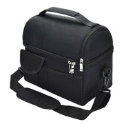 solid color insulated lunch bag with pockets, view 9 - MRSLM