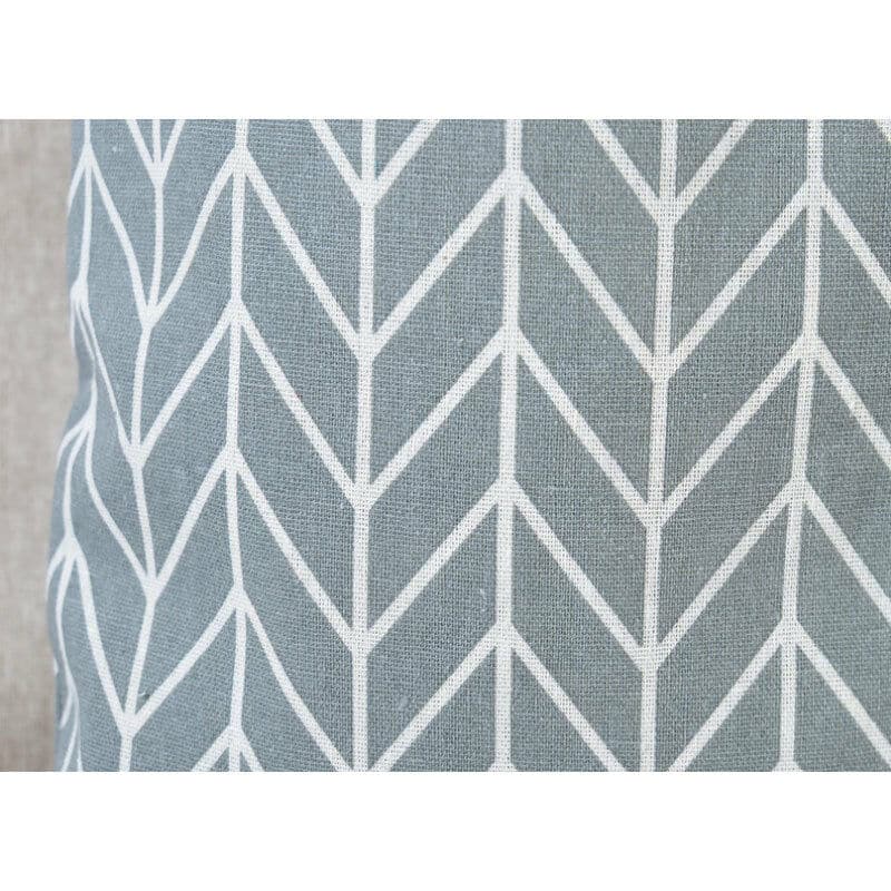 geometric print linen tote bag, view 9 - MRSLM