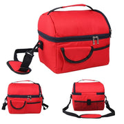 solid color insulated lunch bag with pockets, view 8 - MRSLM