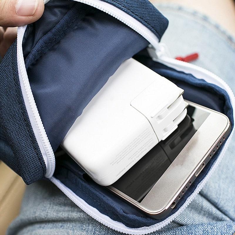 Portable travel gadget storage bag, view 27 - MRSLM