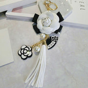 leather rose keychain, view 4 - MRSLM