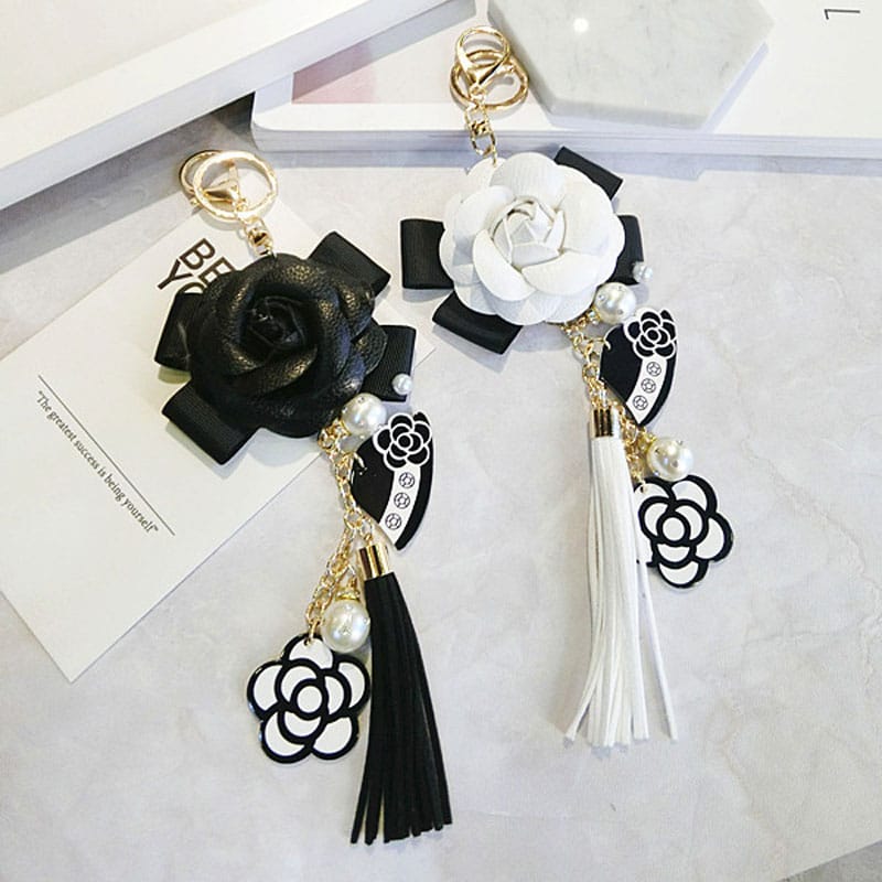 leather rose keychain - MRSLM