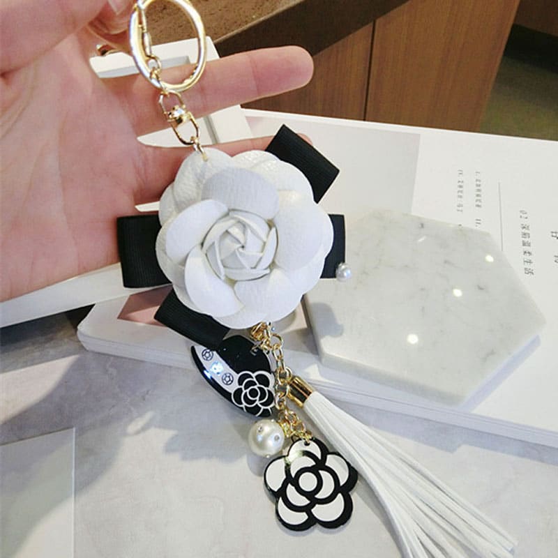 leather rose keychain, view 8 - MRSLM