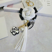 leather rose keychain, view 3 - MRSLM