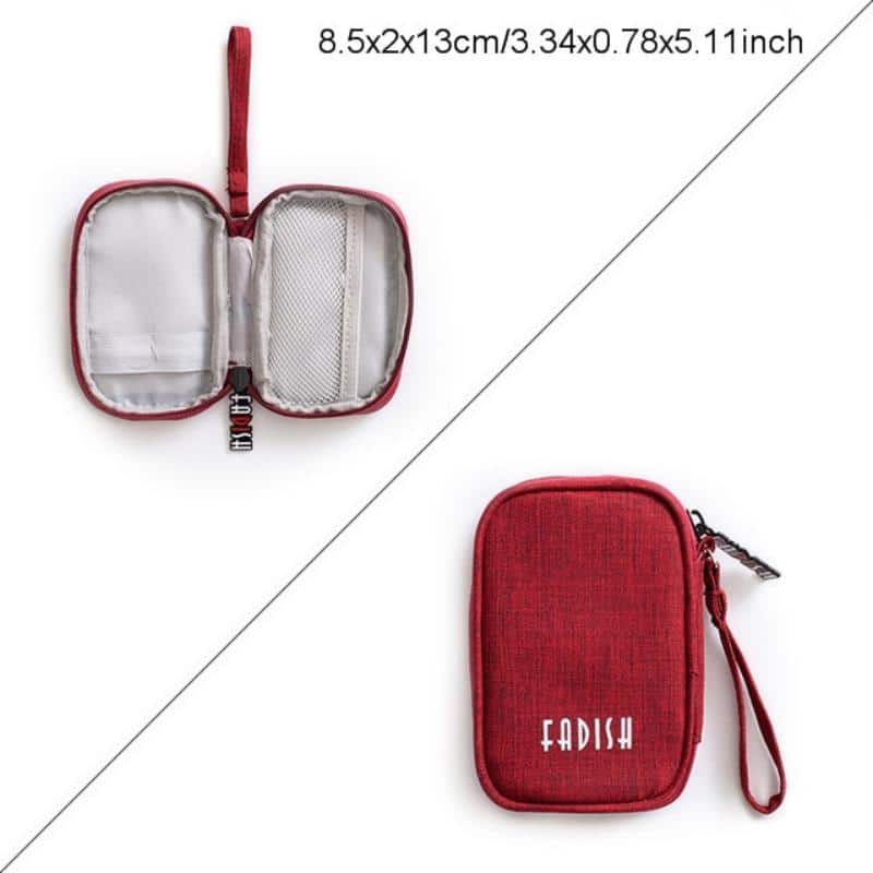 Portable travel gadget storage bag, view 14 - MRSLM