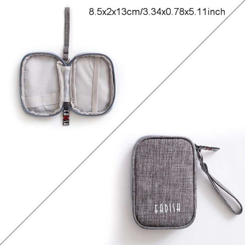 Portable travel gadget storage bag, view 15 - MRSLM
