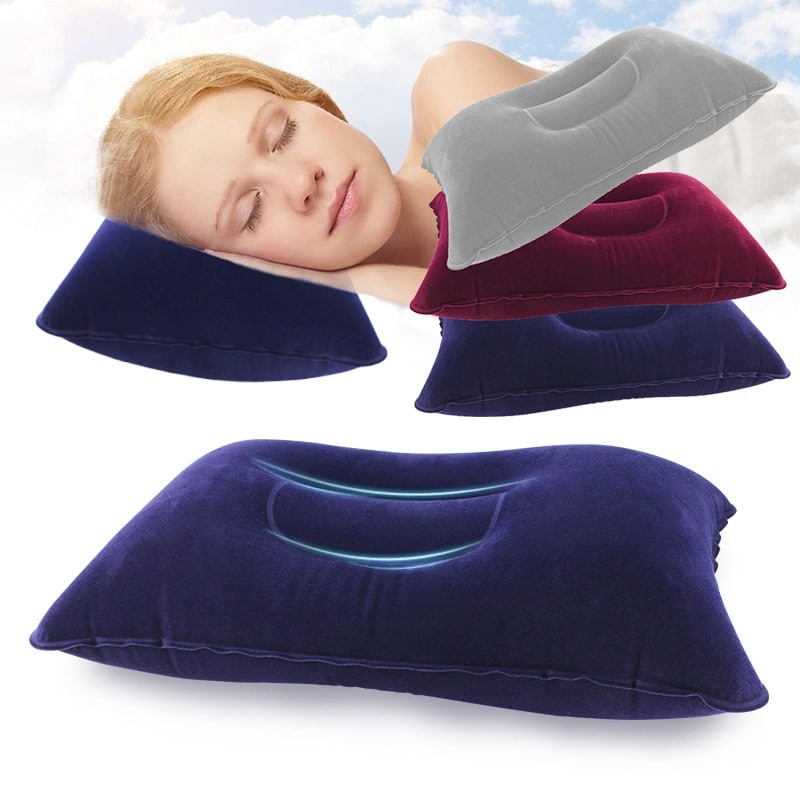 portable inflatable double sided pillow - MRSLM