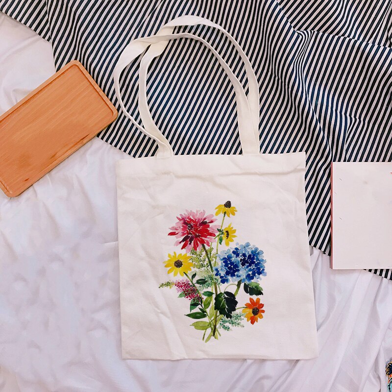 field flowers shopping bag, view 7 - MRSLM