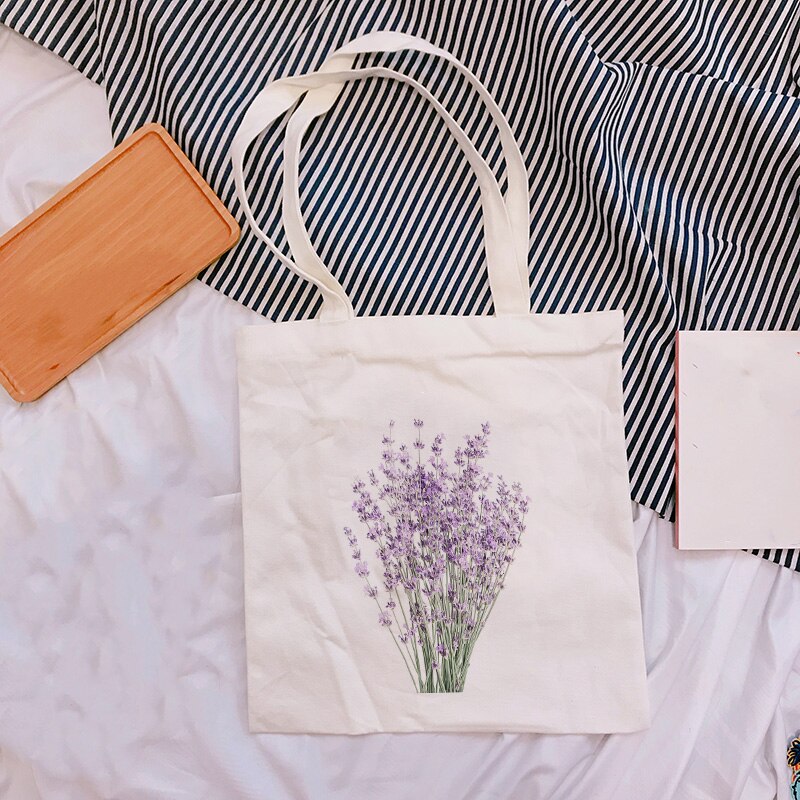 field flowers shopping bag, view 8 - MRSLM