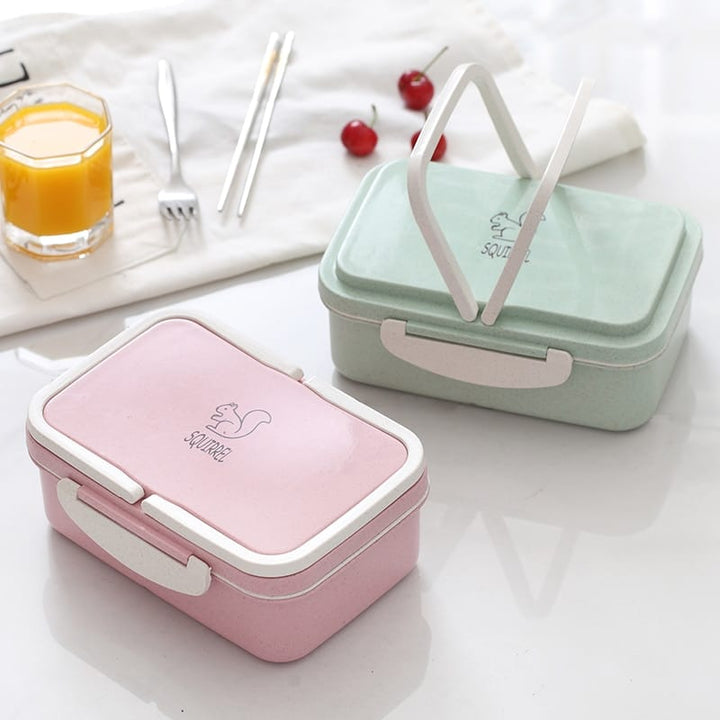 Portable Wheat Straw Lunch Box