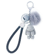 cute rabbit fluffy keychain - MRSLM