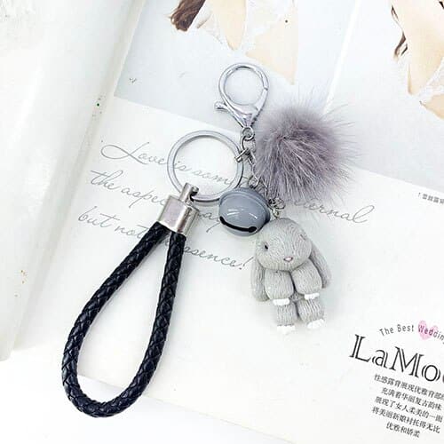 Cute Rabbit Fluffy Keychain