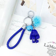 cute rabbit fluffy keychain, view 11 - MRSLM
