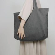 cotton and linen shopping bag, view 6 - MRSLM
