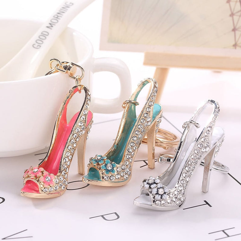 crystal high heel keychain, view 8 - MRSLM