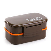 large capacity double layer plastic lunch box, view 2 - MRSLM